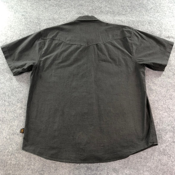 Howler Bros Heed The Call Mens Shirt L Grey Cotton Short Sleeve - Picture 13 of 16